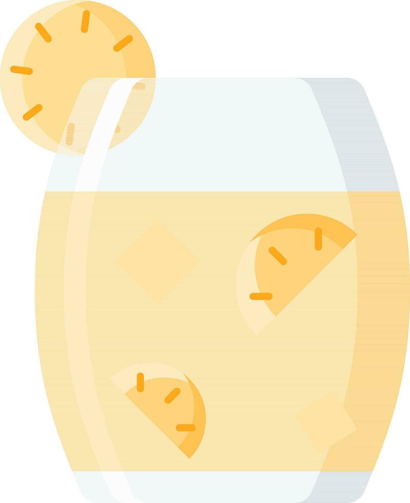 illustration de limonade cocktail icône dans plat style. vecteur