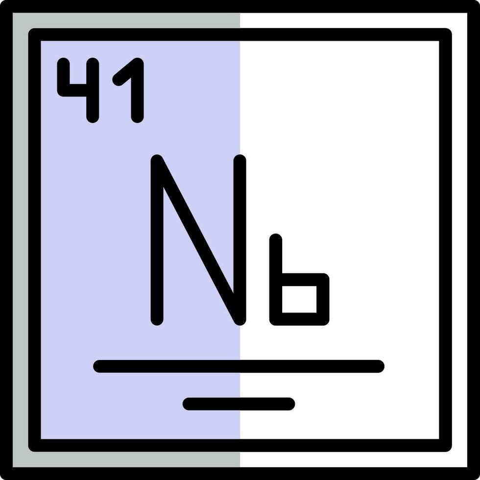 niobium vecteur icône conception