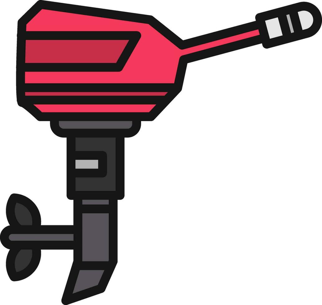 conception d'icône de vecteur de moteur de bateau
