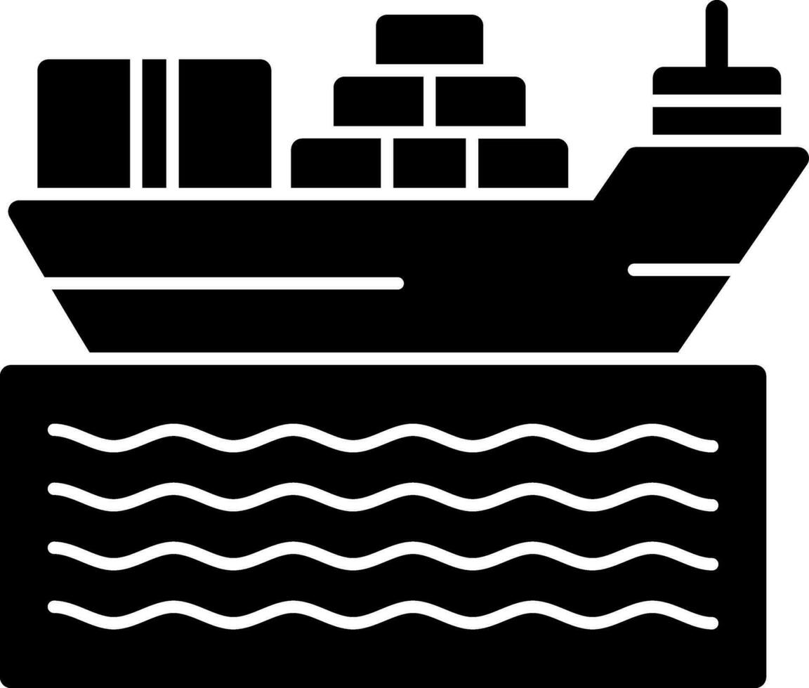 conception d'icône de vecteur de navire