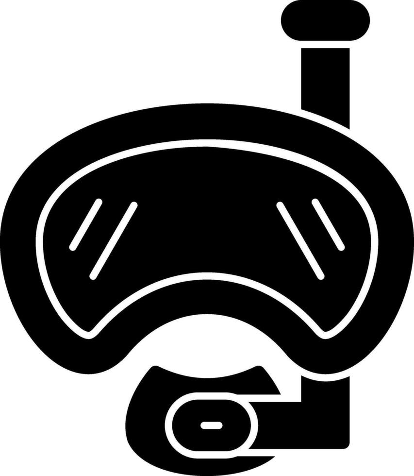 conception d'icône de vecteur de masque de plongée