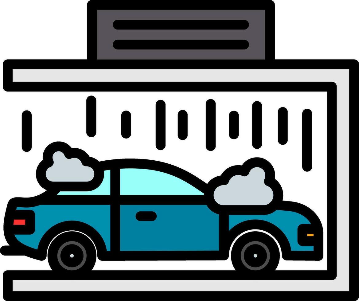 conception d'icône de vecteur de lavage de voiture