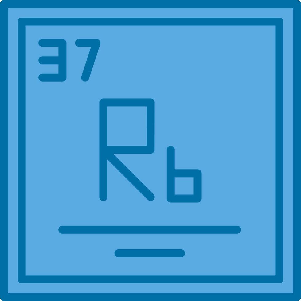 rubidium vecteur icône conception