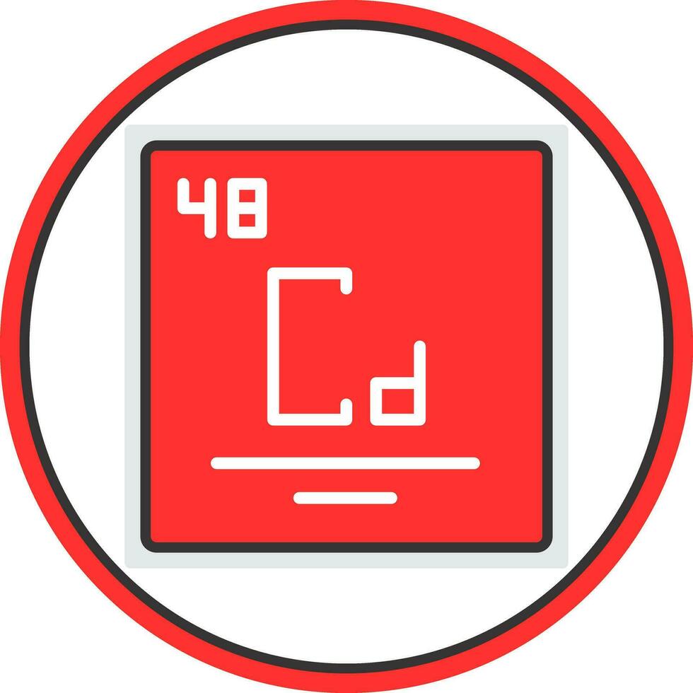 cadmium vecteur icône conception