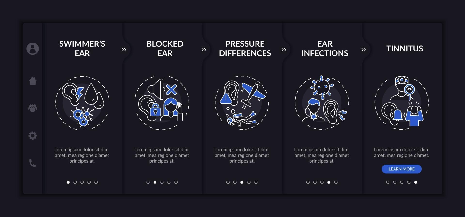 modèle de vecteur d'intégration des états de l'oreille supérieure