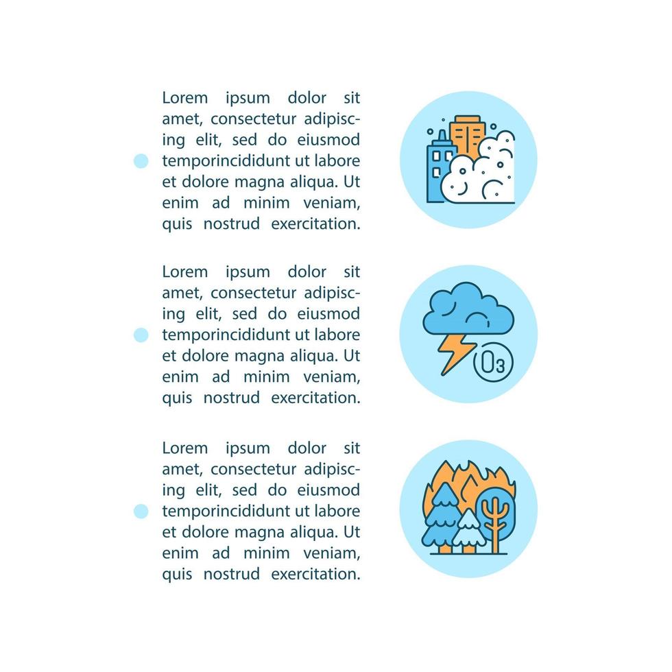 icônes de ligne de concept de sources naturelles avec texte vecteur