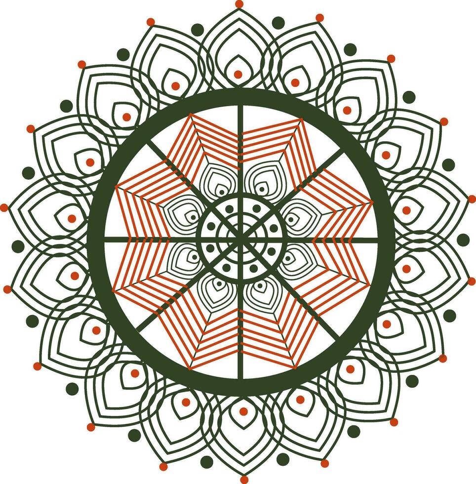 Créatif floral mandala conception. vecteur