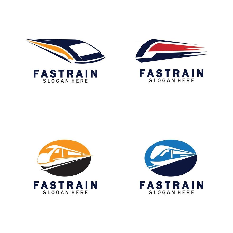 illustration vectorielle de train logo vecteur