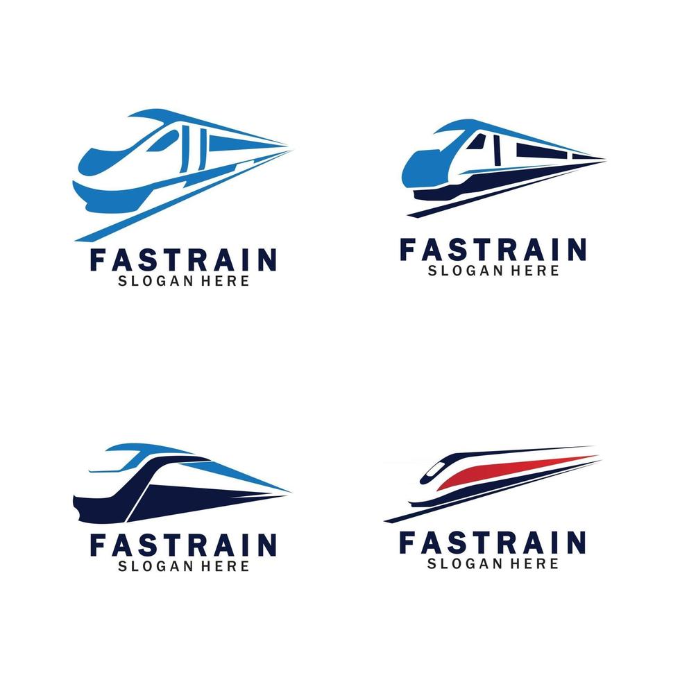 illustration vectorielle de train logo vecteur