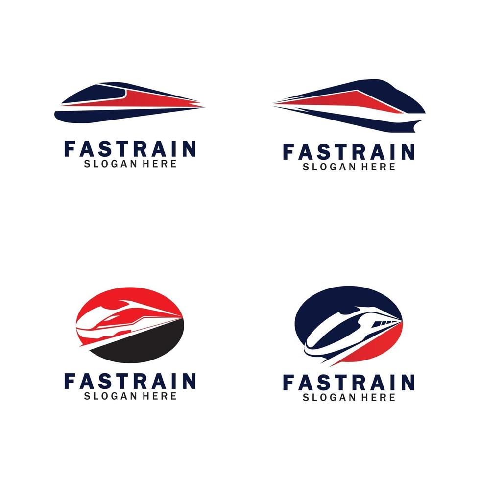 illustration vectorielle de train logo vecteur