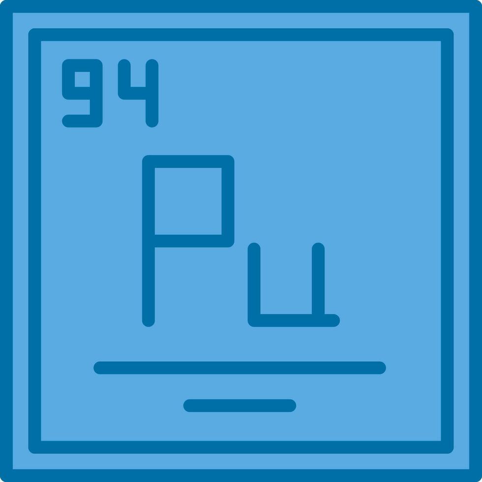 plutonium vecteur icône conception