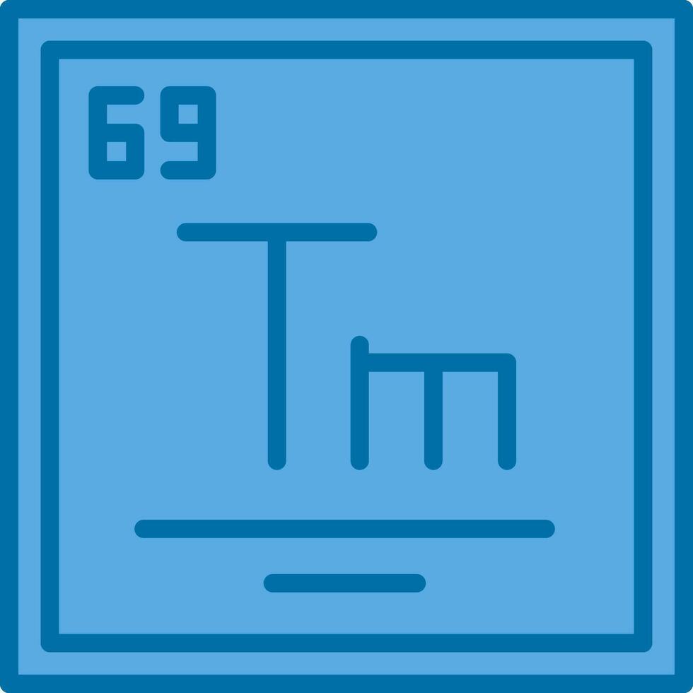 thulium vecteur icône conception