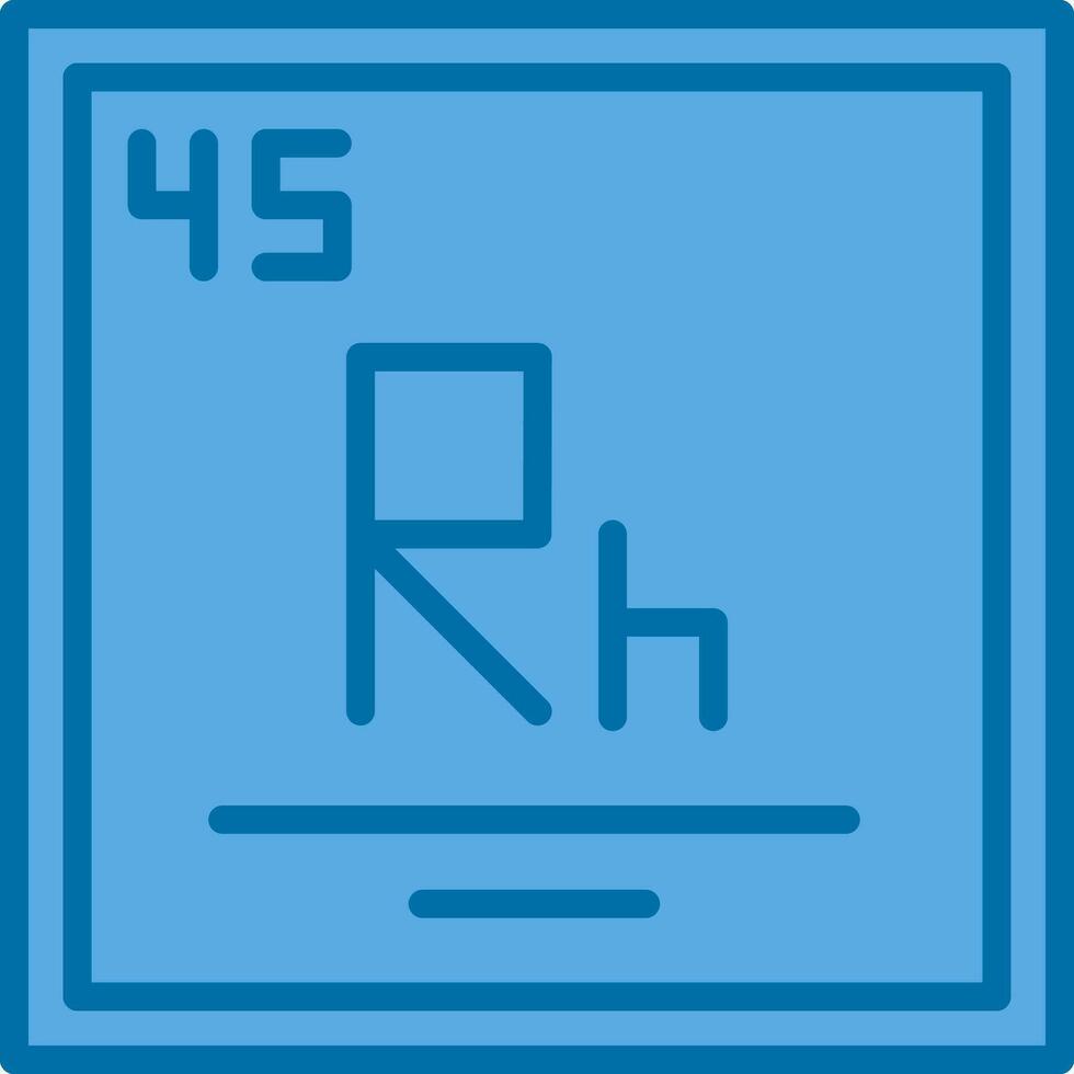rhodium vecteur icône conception
