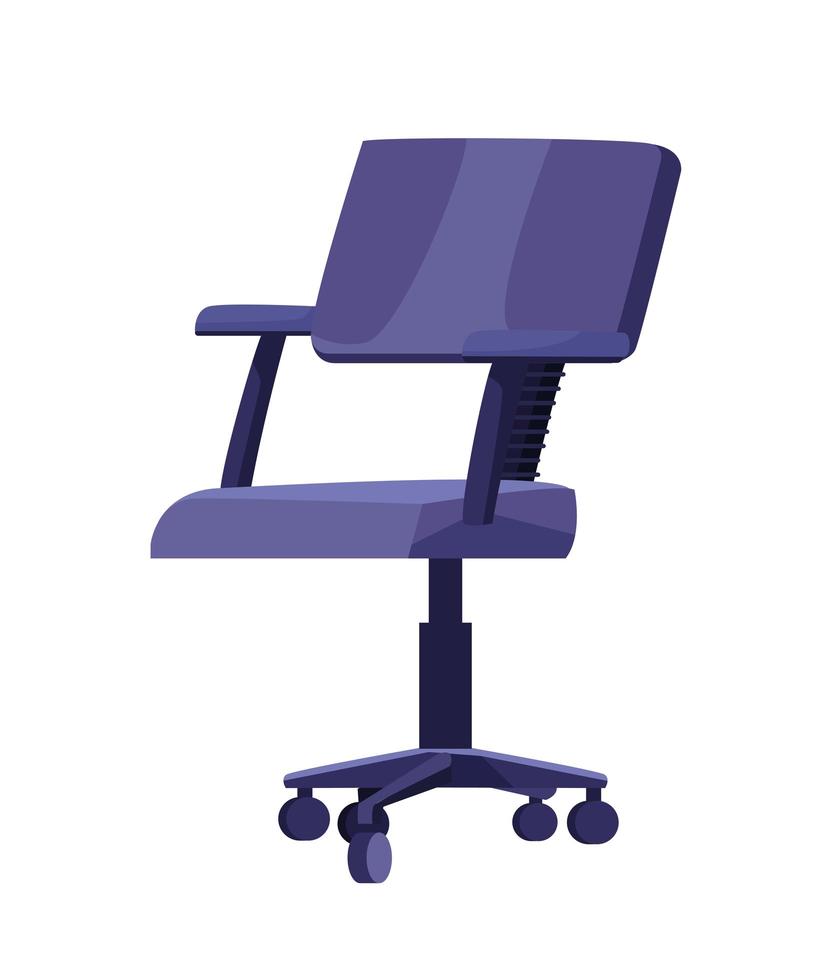 Chaise de bureau icône isolé forniture vecteur