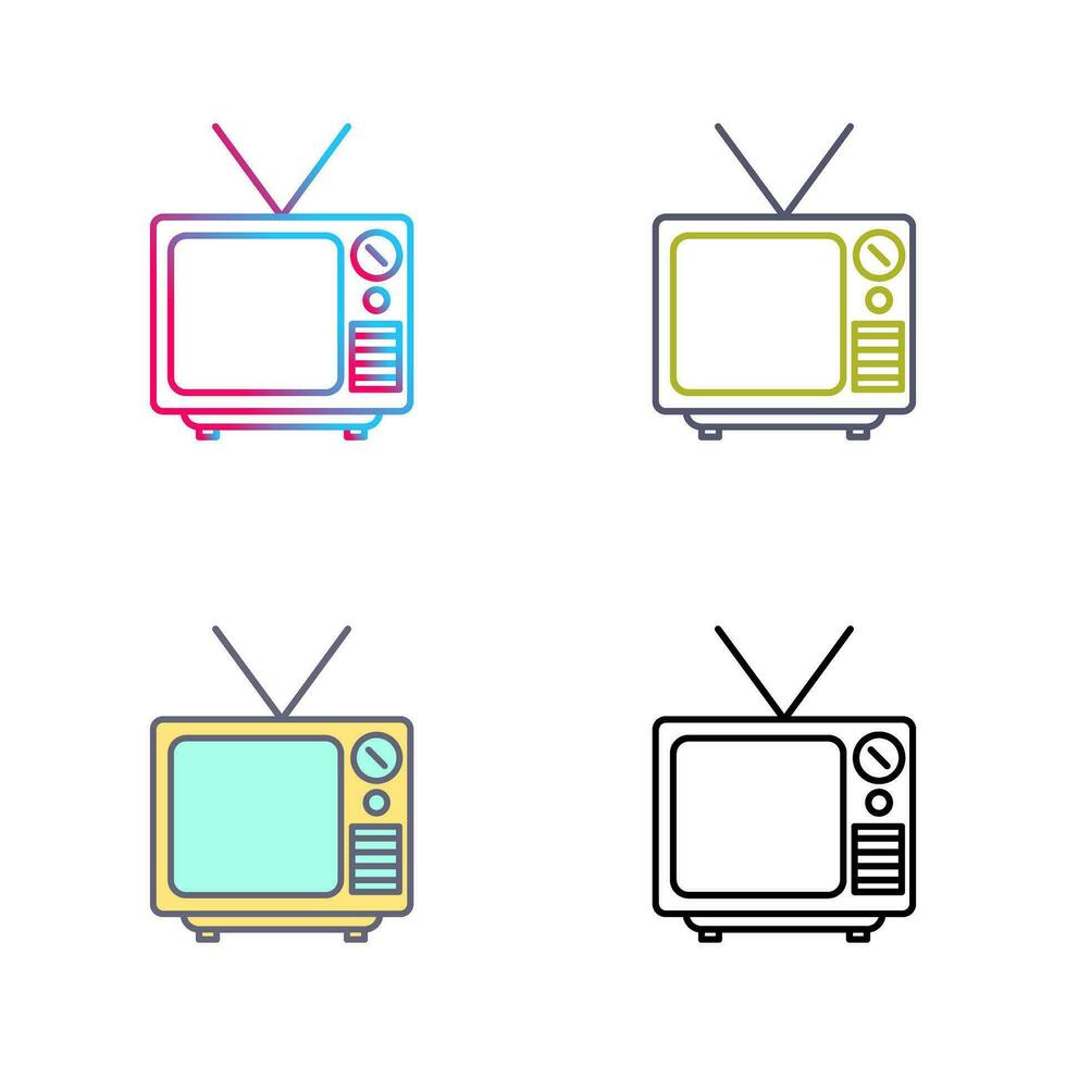 icône de vecteur de diffusion télévisée