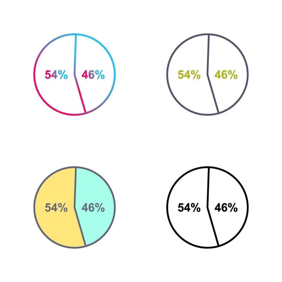 icône de vecteur de statistiques de candidat