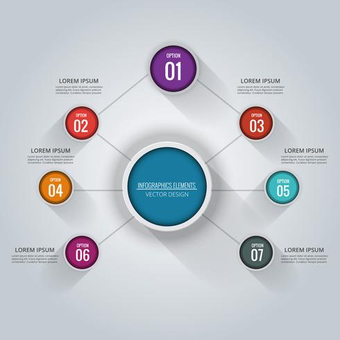 Abstrait infographie créatif vecteur