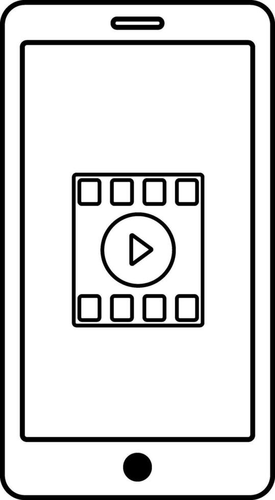 vidéo icône avec écran dans isolé. vecteur