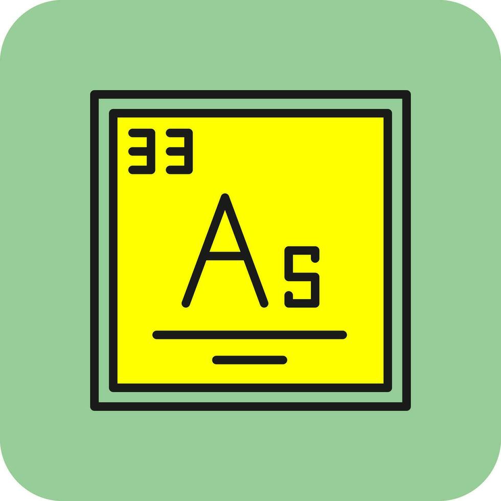 arsenic vecteur icône conception