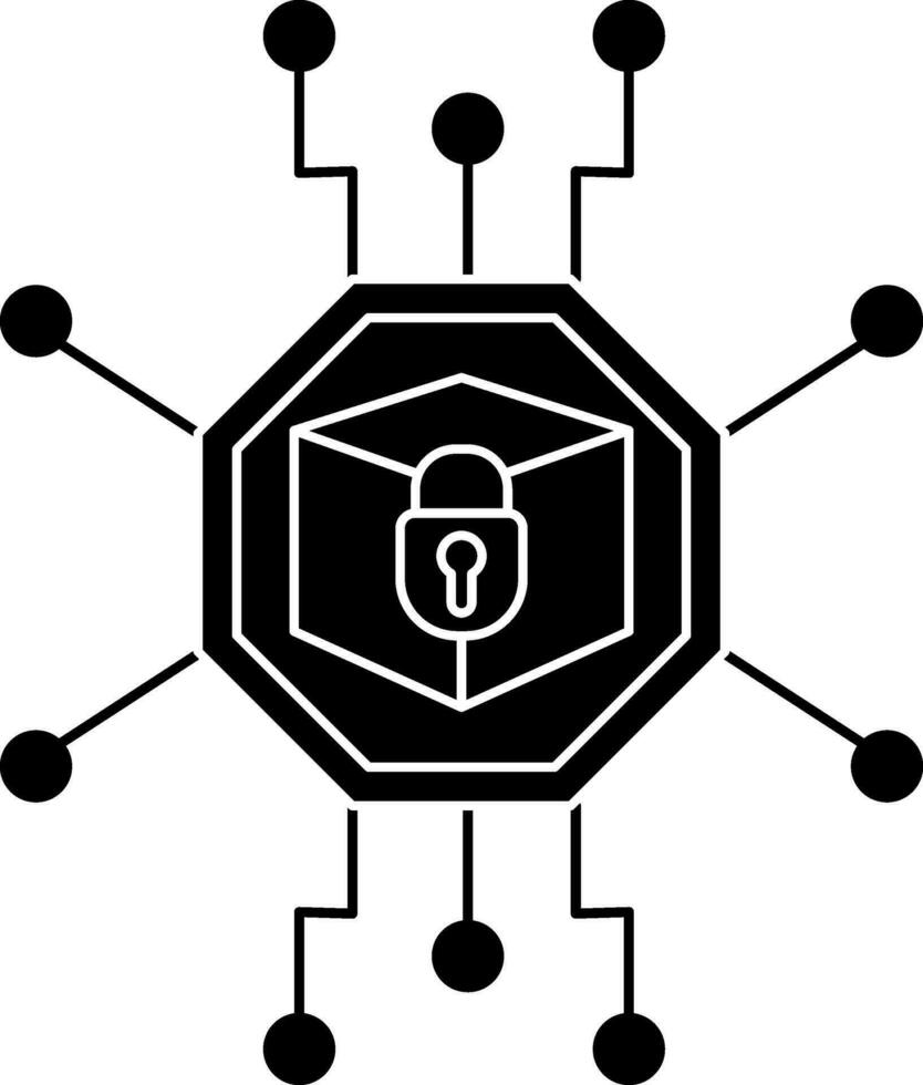 illustration de la cryptographie icône. vecteur
