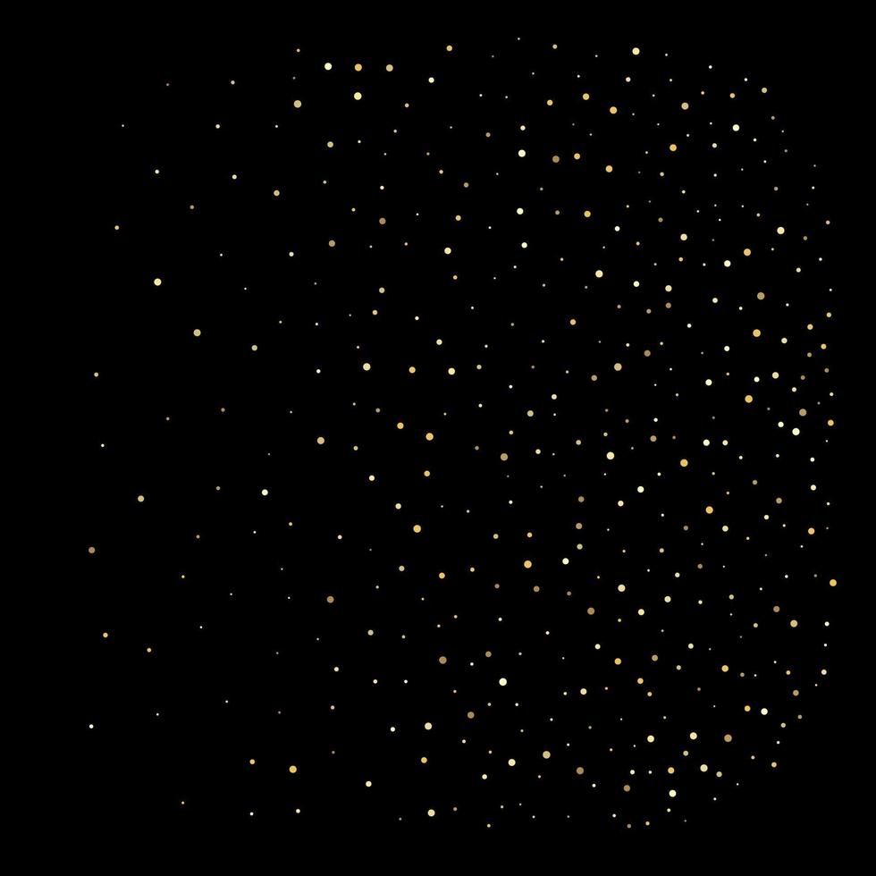 particules de champagne de bulles de paillettes dorées vecteur