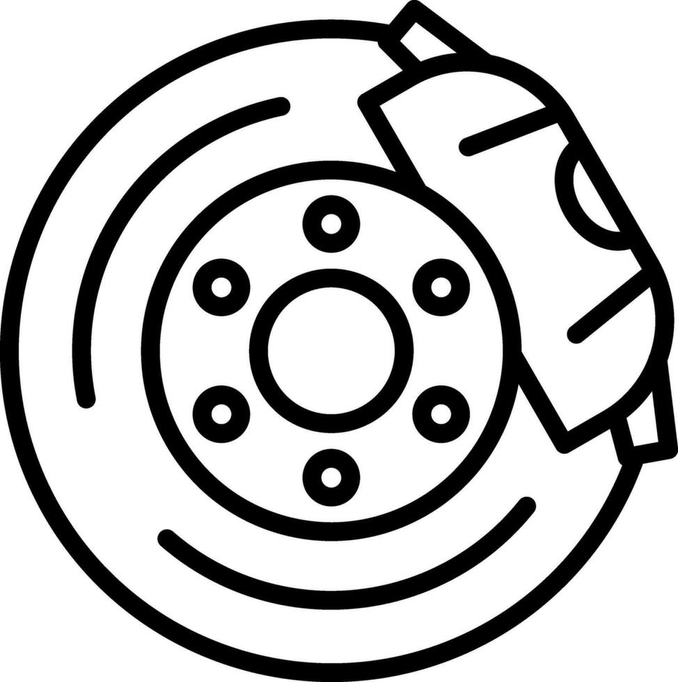 frein disque vecteur icône conception