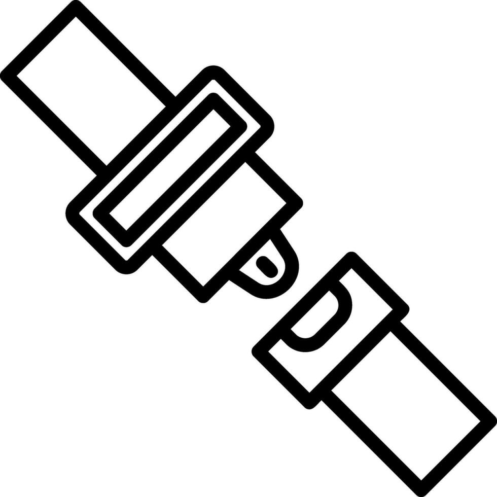 conception d'icône de vecteur de ceinture de sécurité