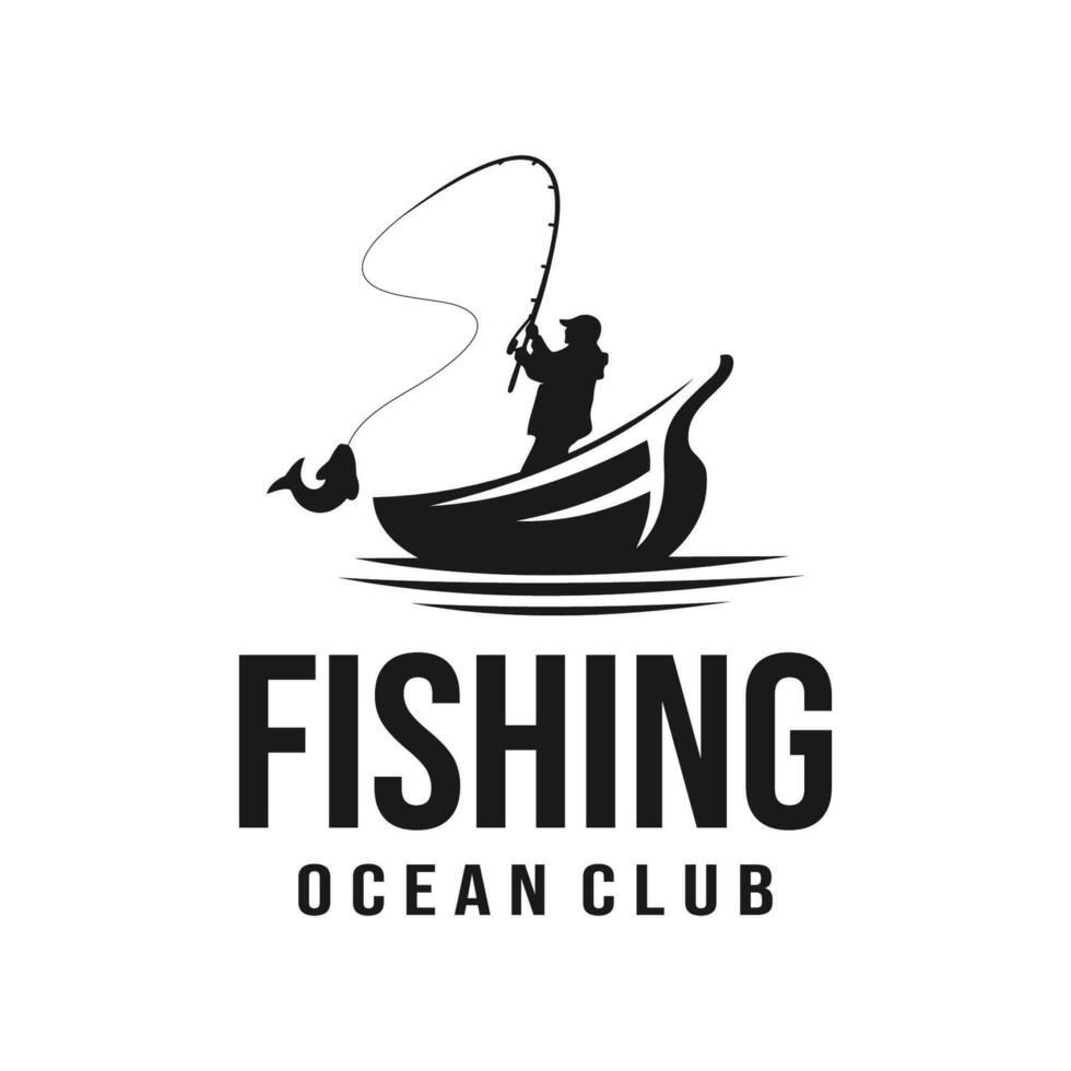 pêche logo vecteur modèle illustration