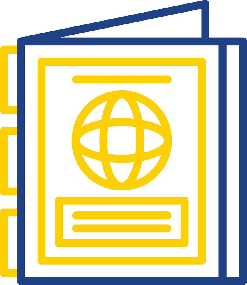 conception d'icône de vecteur de passeport