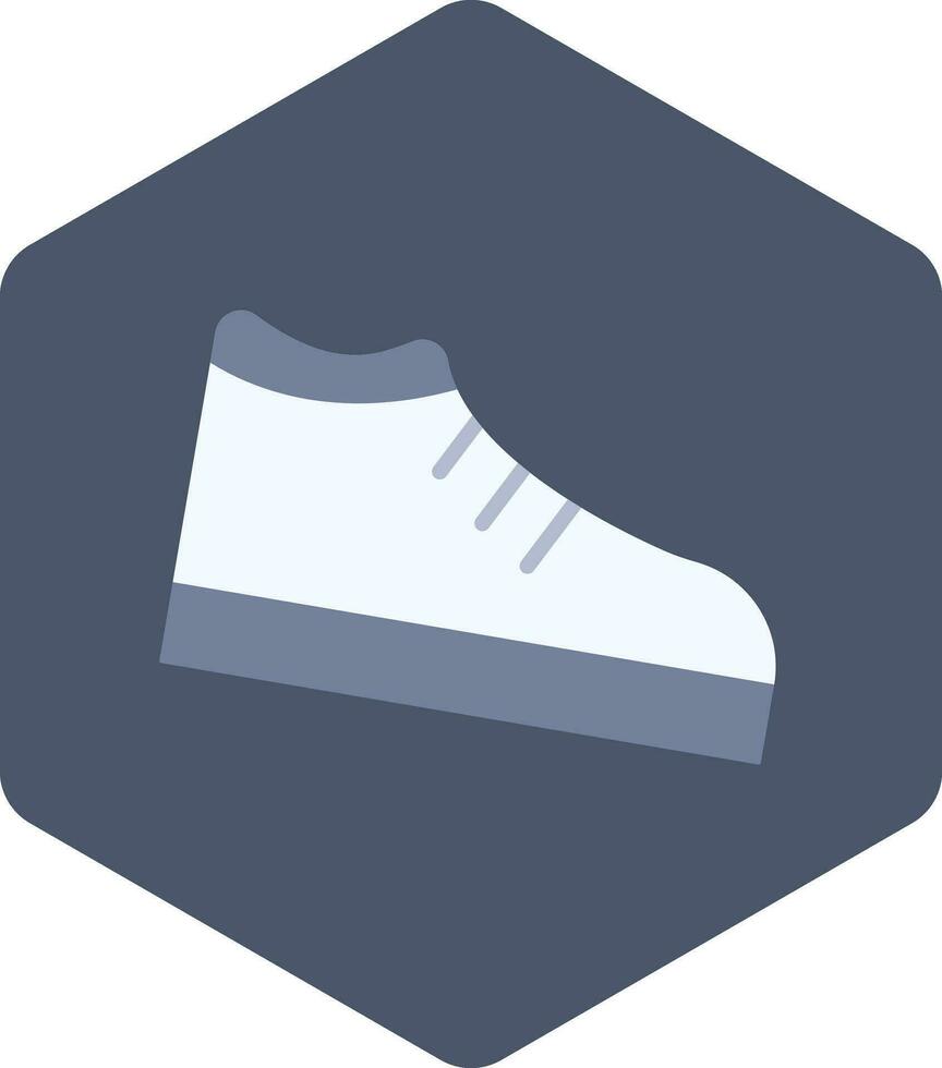 illustration de des chaussures icône sur bleu Contexte. vecteur