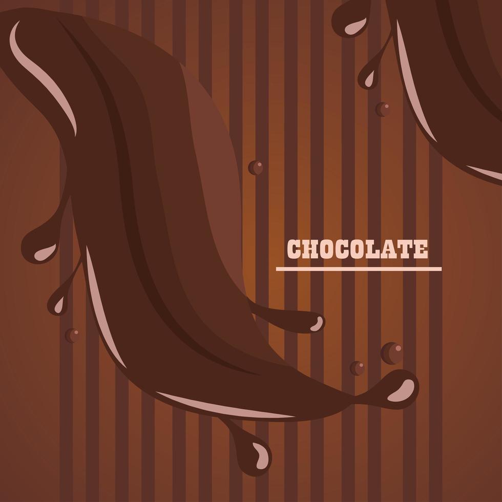 chocolat fondu vecteur