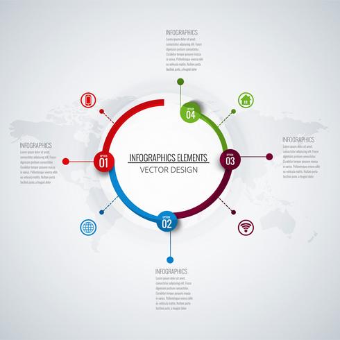 Abstrait infographie créatif vecteur