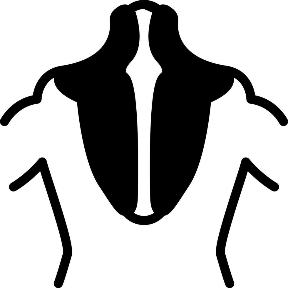 solide icône pour trapèze vecteur