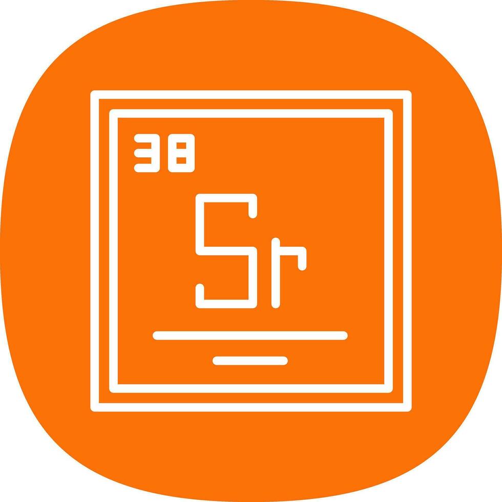 strontium vecteur icône conception