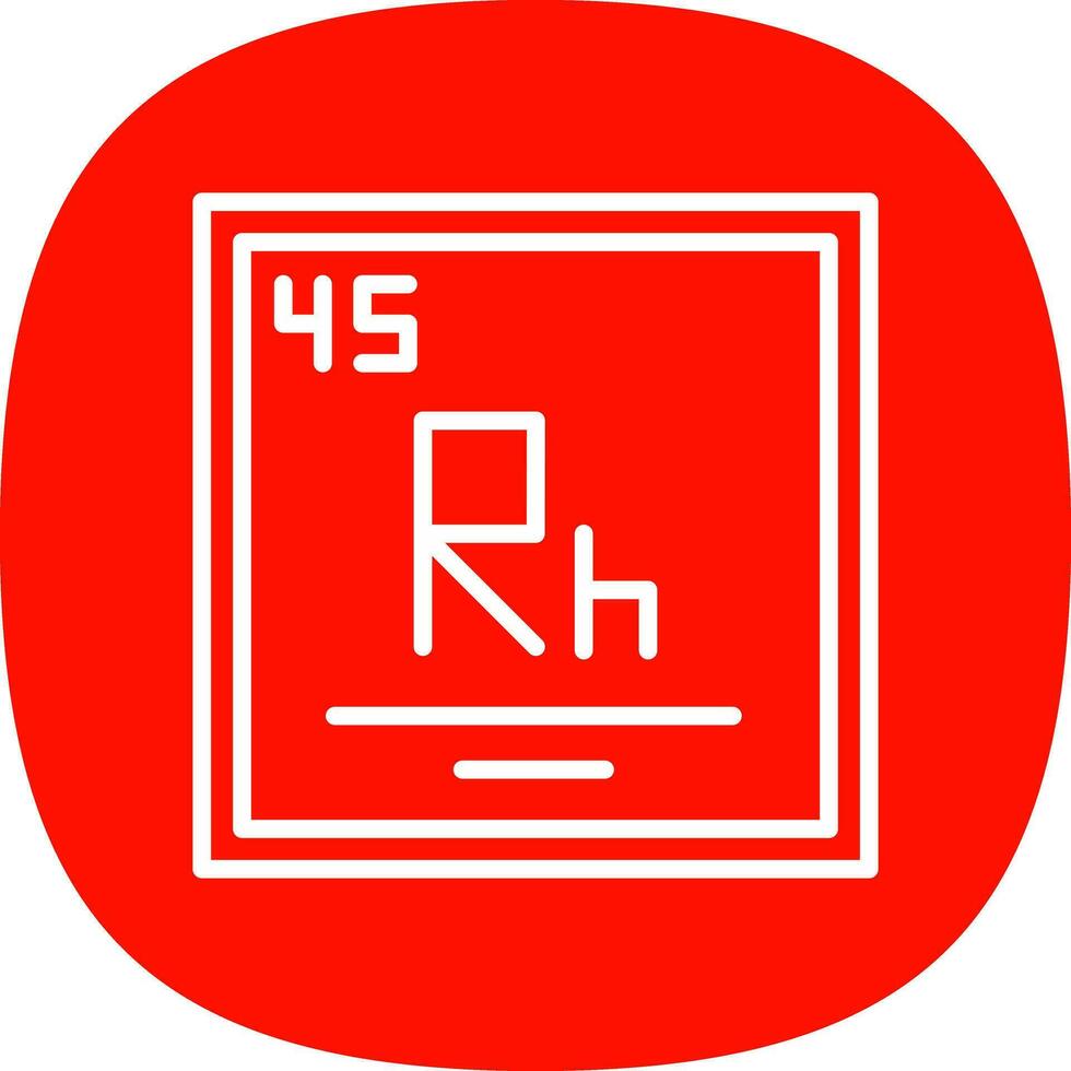 rhodium vecteur icône conception