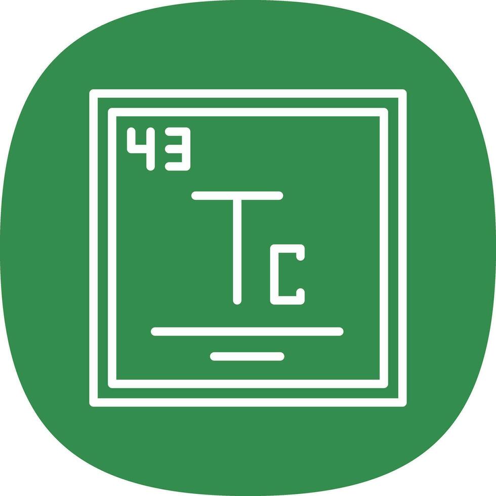 technétium vecteur icône conception