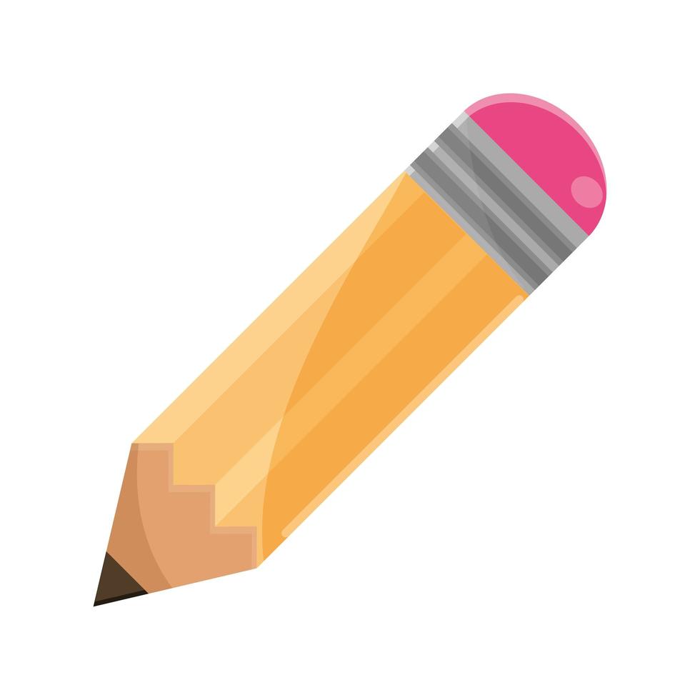 crayon approvisionnement étude école éducation icône isolé vecteur