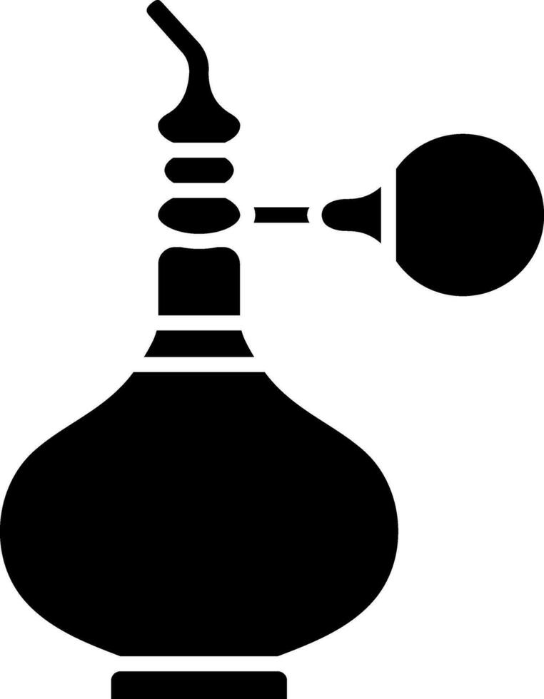 glyphe illustration de parfum bouteille icône. vecteur