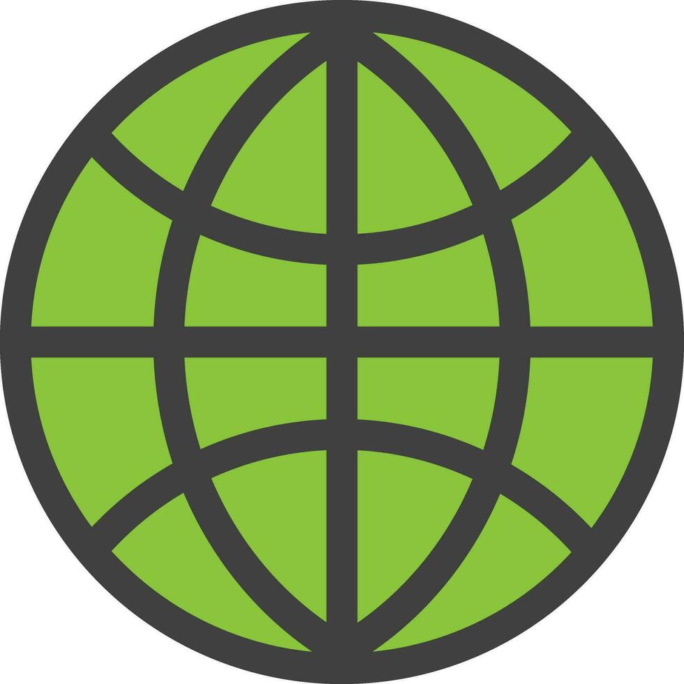illustration de site Internet icône pour l'Internet dans vert couleur. vecteur