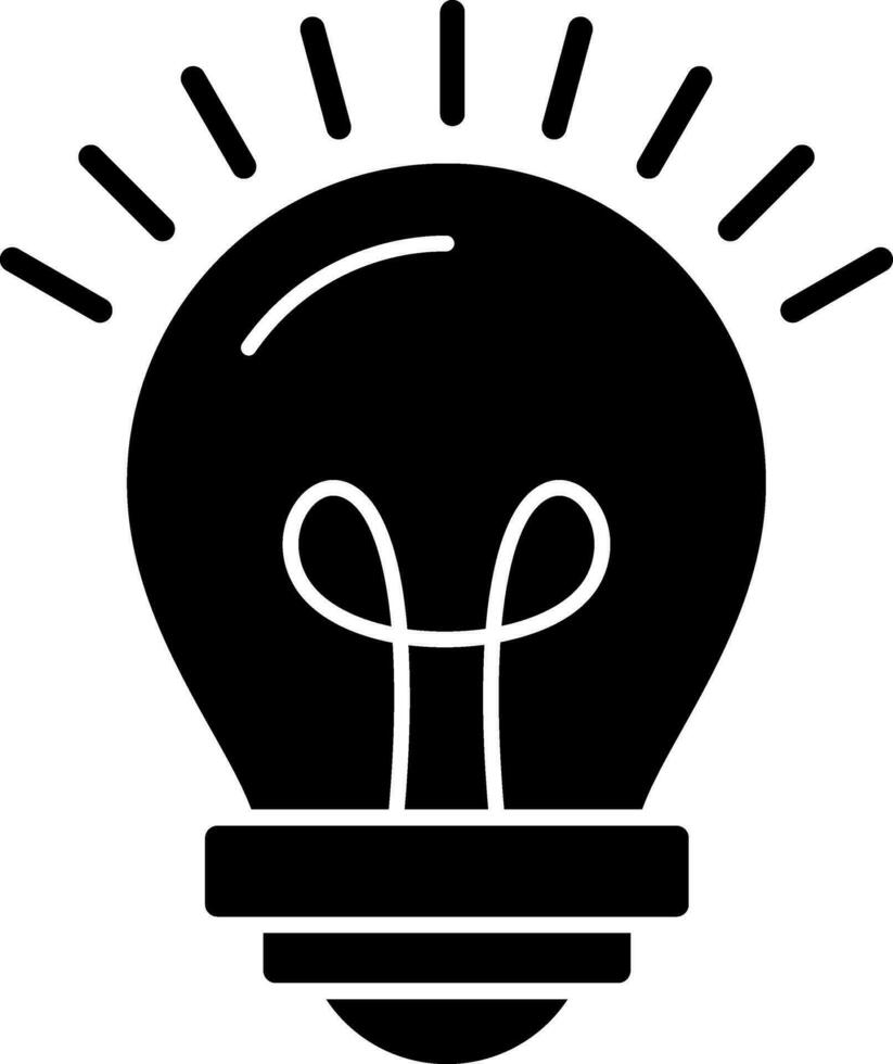 conception d'icône de vecteur de lampe