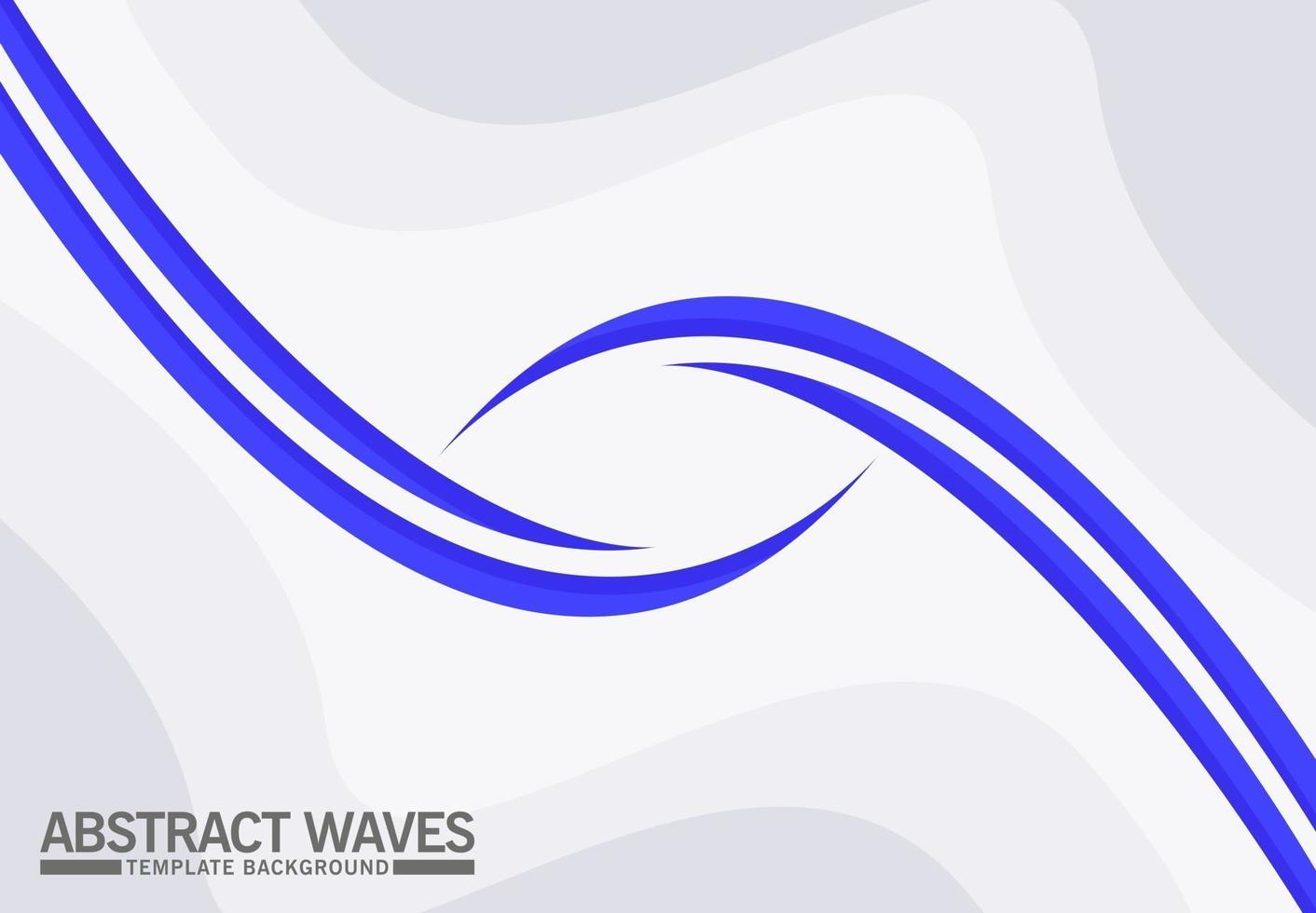 fond abstrait vague bleue vecteur