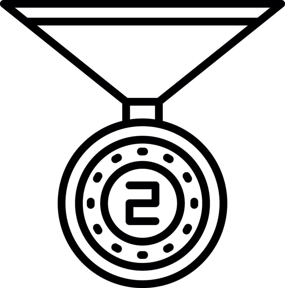 conception d'icône de vecteur de médaille