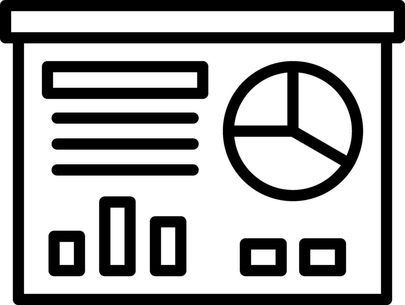 conception d'icône de vecteur de présentation