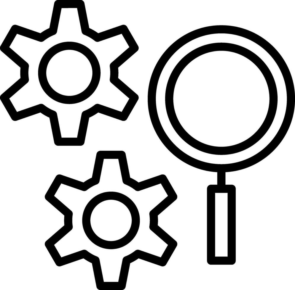 conception d'icône de vecteur de moteur de recherche