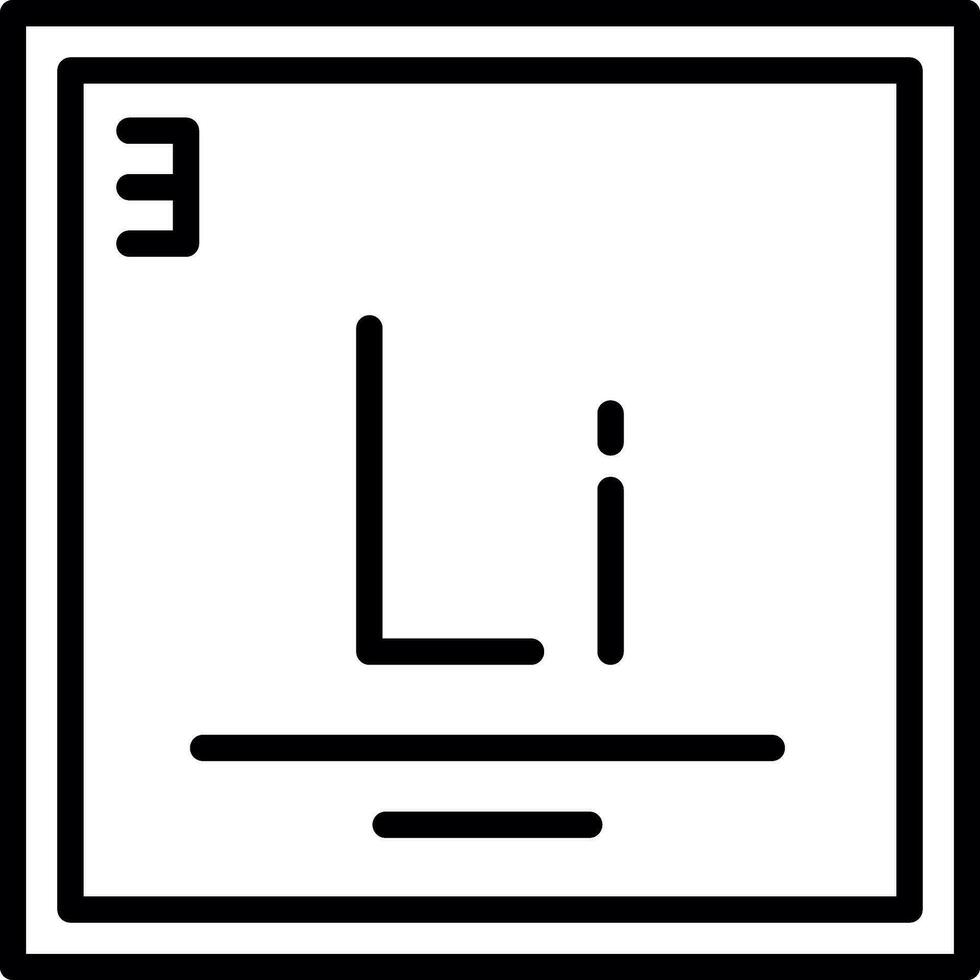 lithium vecteur icône conception