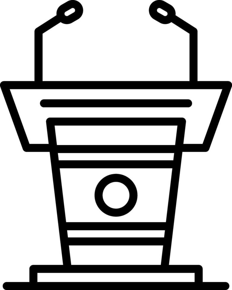 conception d'icône de vecteur de podium