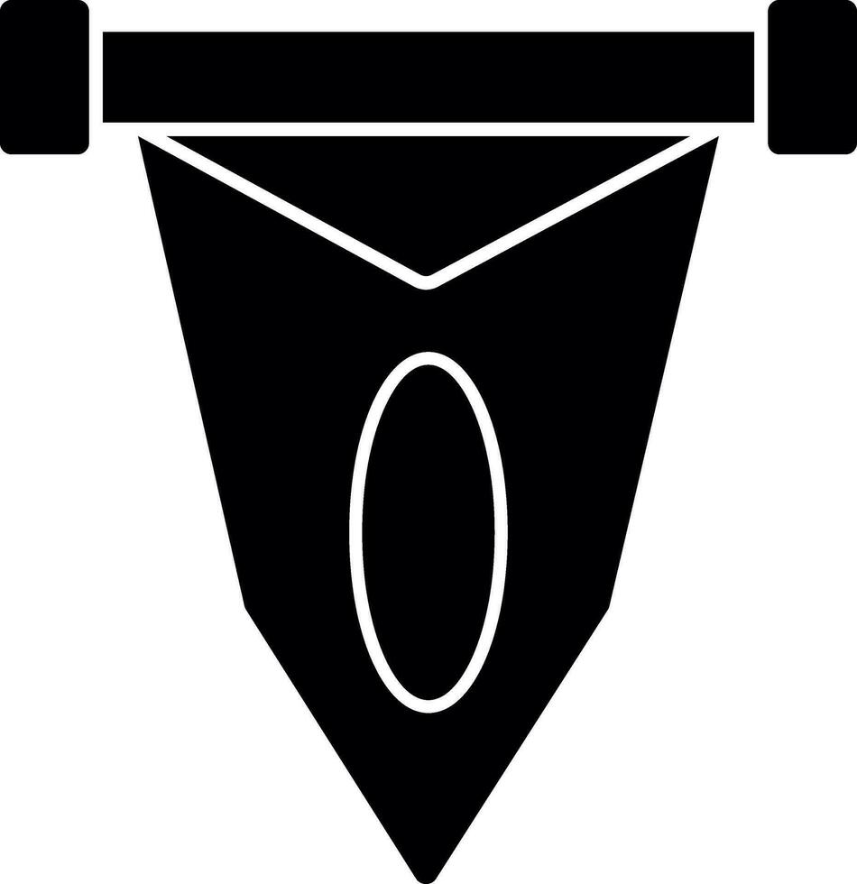 conception d'icône de vecteur de fanion
