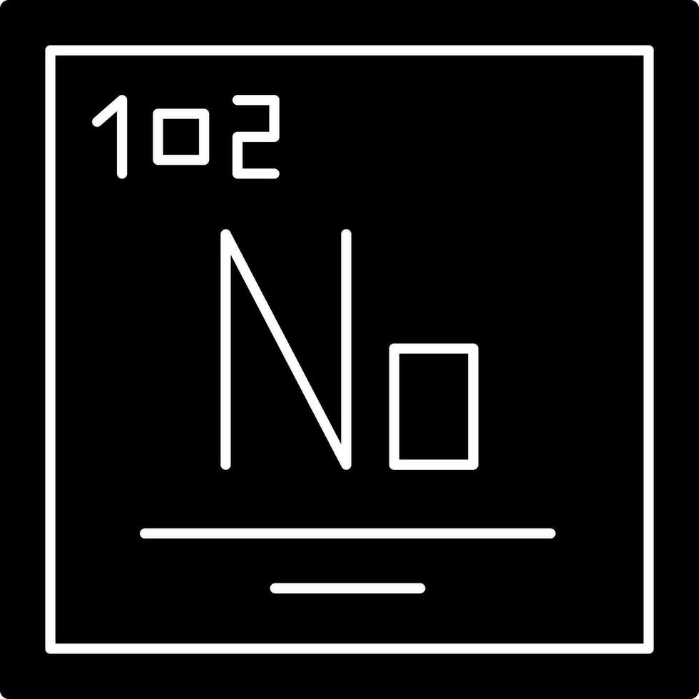 nobelium vecteur icône conception