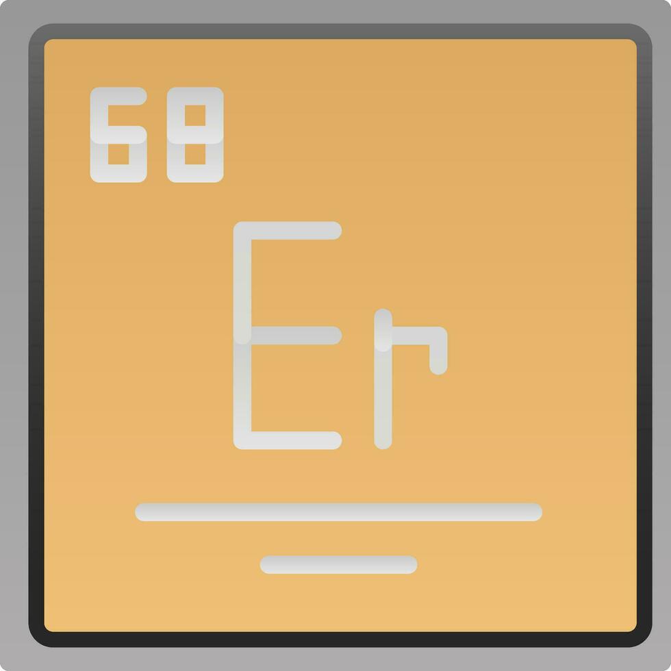 erbium vecteur icône conception