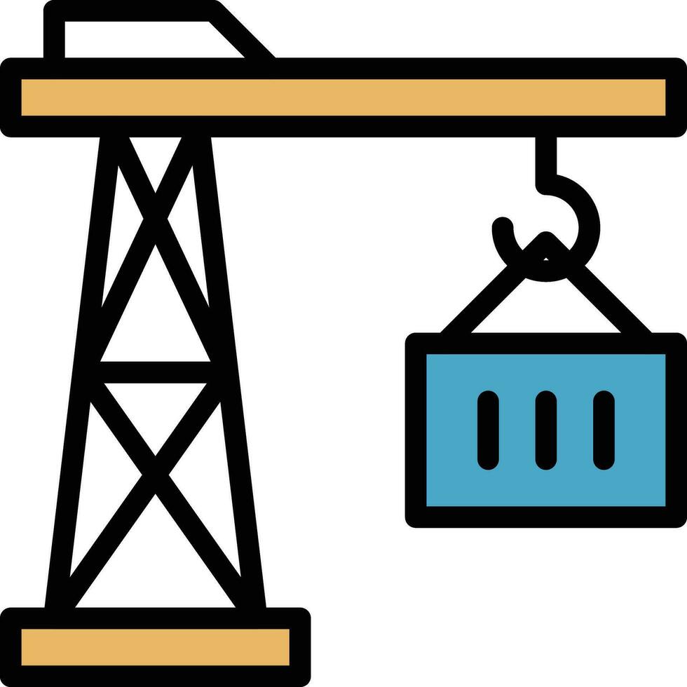 illustration vectorielle de poussoir de grue sur fond.symboles de qualité premium.icônes vectorielles pour le concept et la conception graphique. vecteur